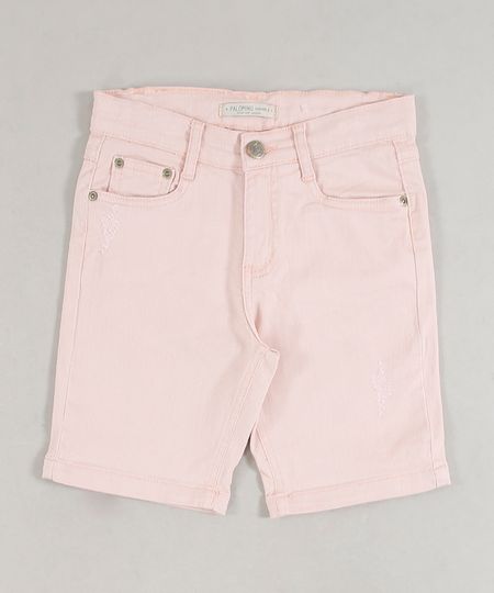 Bermuda-de-Sarja-Infantil-com-Puidos-Rose-9635082-Rose_1