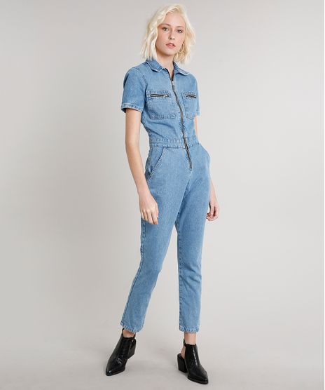 Macacao-Jeans-Feminino-com-Bolsos-Manga-Curta-Azul-Claro-9664648-Azul_Claro_1