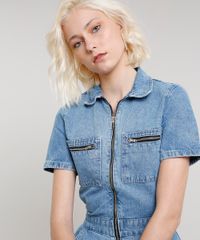 Macacao-Jeans-Feminino-com-Bolsos-Manga-Curta-Azul-Claro-9664648-Azul_Claro_4