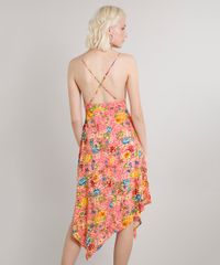 Vestido-Feminino-Midi-Assimetrico-Estampado-Floral-Coral-9557773-Coral_2