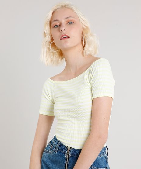 blusa listrada feminina c&a