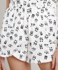 Pijama-Feminino-Estampado-de-Panda-com-Renda-Manga-Curta-Off-White-9638669-Off_White_4