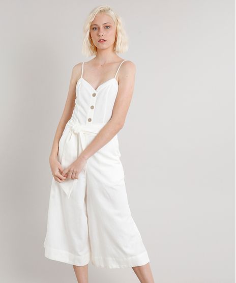 Macacao-Feminino-Pantacourt-com-Linho-e-Faixa-para-Amarrar-Alca-Fina-Off-White-9511573-Off_White_1