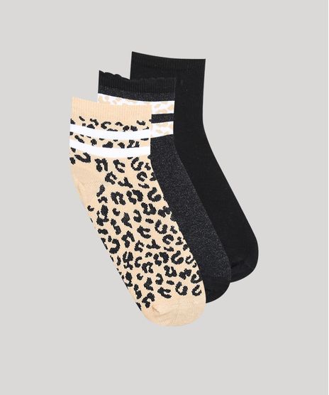 Kit-de-3-Meias-Femininas-Cano-Medio-Animal-Print-Multicor-9660923-Multicor_1
