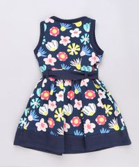 Vestido-Infantil-Estampado-Floral-com-Laco-Sem-Manga-Azul-Marinho-9653834-Azul_Marinho_2