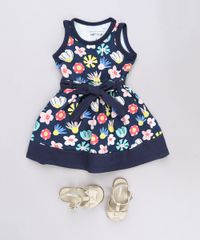 Vestido-Infantil-Estampado-Floral-com-Laco-Sem-Manga-Azul-Marinho-9653834-Azul_Marinho_3