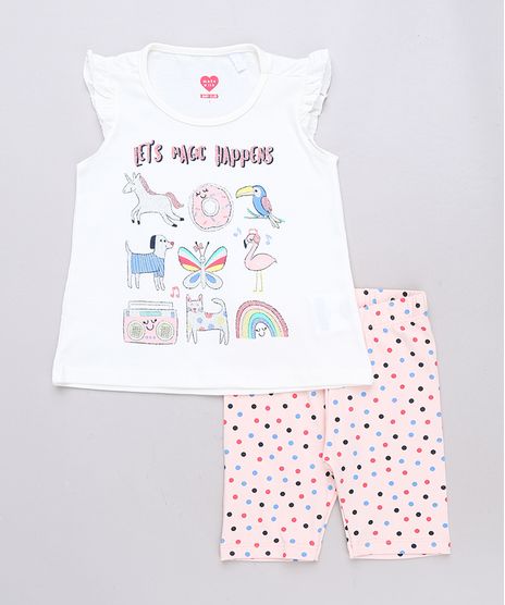 Conjunto-Infantil-de-Regata-com-Glitter-e-Babado-Off-White---Bermuda-Estampada-de-Poa-Rose-9653913-Rose_1