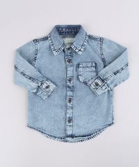 Camisa-Jeans-Infantil-com-Bolsos-Manga-Curta-Azul-Medio-9660709-Azul_Medio_1