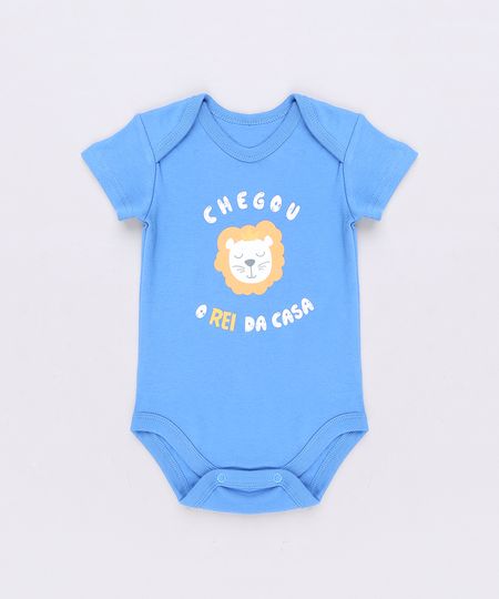 Body-Infantil-Leaozinho--O-rei-da-casa-----Manga-Curta-Azul-9457044-Azul_1
