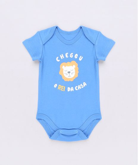 Body-Infantil-Leaozinho--O-rei-da-casa-----Manga-Curta-Azul-9457044-Azul_1
