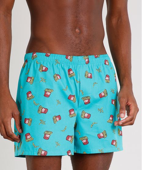 Samba-Cancao-Masculina-Estampada-de-Batata-Frita-Verde-9635379-Verde_1