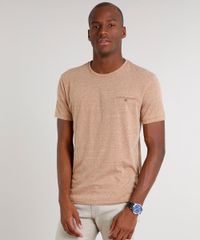 Camiseta-Masculina-Botone-com-Bolso-Manga-Curta-Gola-Careca-Bege-9524368-Bege_1