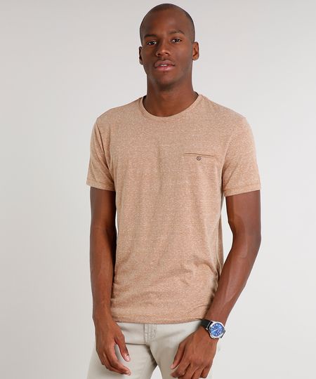 Camiseta-Masculina-Botone-com-Bolso-Manga-Curta-Gola-Careca-Bege-9524368-Bege_1