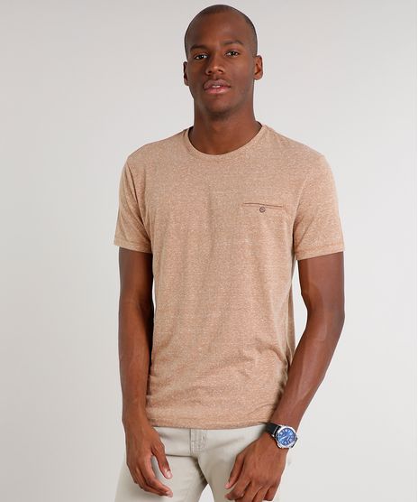 Camiseta-Masculina-Botone-com-Bolso-Manga-Curta-Gola-Careca-Bege-9524368-Bege_1