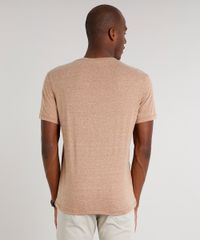 Camiseta-Masculina-Botone-com-Bolso-Manga-Curta-Gola-Careca-Bege-9524368-Bege_2