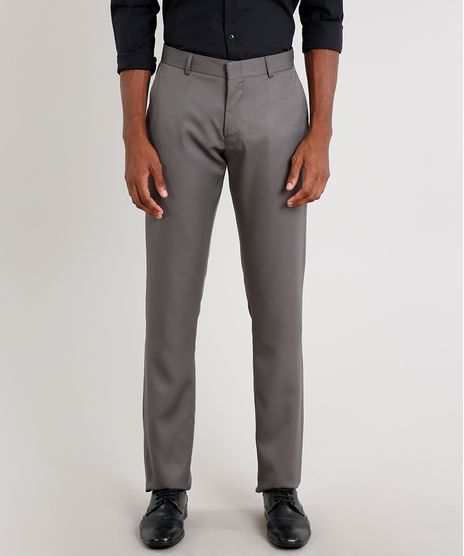Calca-Social-Masculina-Reta-Alfaiatada-com-Bolsos-Chumbo-9648315-Chumbo_1