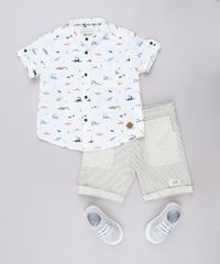 Camisa-Infantil-Estampada-de-Dinossauros-com-Bolso-Manga-Curta-Gola-Padre-Off-White-9543942-Off_White_3