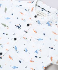 Camisa-Infantil-Estampada-de-Dinossauros-com-Bolso-Manga-Curta-Gola-Padre-Off-White-9543942-Off_White_5
