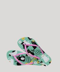 Chinelo-Feminino-Havaianas-Slim-Estampado-de-Gatos-Verde-9666954-Verde_4