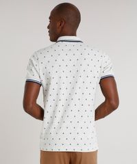 Polo-Masculina-Comfort-Fit-em-Piquet-Estampada-de-Ancora-Manga-Curta-Cinza-Mescla-Claro-9323156-Cinza_Mescla_Claro_2