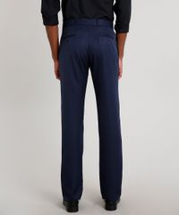 Calca-Social-Masculina-Reta-Alfaiatada-com-Bolsos-Azul-Marinho-9648315-Azul_Marinho_2