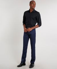Calca-Social-Masculina-Reta-Alfaiatada-com-Bolsos-Azul-Marinho-9648315-Azul_Marinho_3