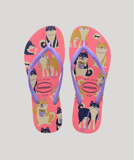 Chinelo-Feminino-Havaianas-Slim-Estampado-de-Cachorros-Rosa-9666953-Rosa_1