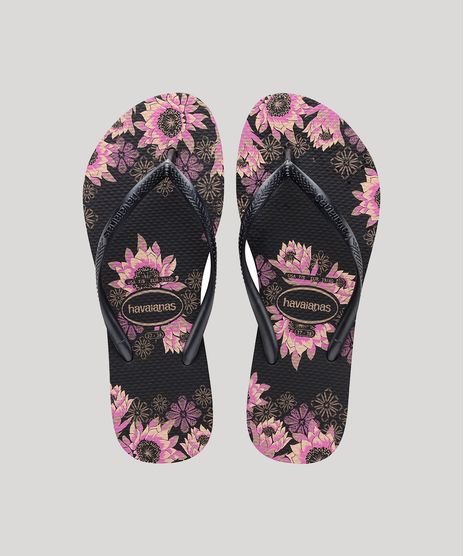 Chinelo-Feminino-Havaianas-Slim-Estampado-Floral-Preto-9666965-Preto_1