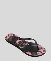 Chinelo-Feminino-Havaianas-Slim-Estampado-Floral-Preto-9666965-Preto_2