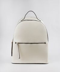 Mochila-Feminina-Grande-Texturizada-com-Bolsos-Bege-9505300-Bege_1