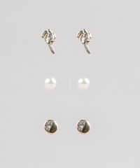 Kit-de-3-Brincos-Femininos-Folheados-Dourado-9544860-Dourado_1