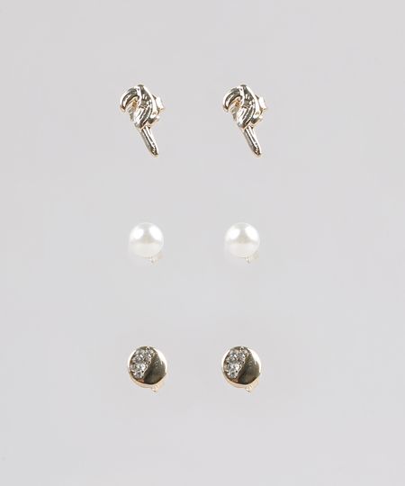Kit-de-3-Brincos-Femininos-Folheados-Dourado-9544860-Dourado_1