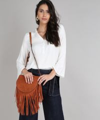 Bolsa-Feminina-Media-em-Suede-com-Franja--Caramelo-9505301-Caramelo_2
