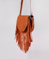 Bolsa-Feminina-Media-em-Suede-com-Franja--Caramelo-9505301-Caramelo_3