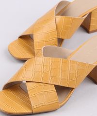 Tamanco-Feminino-Oneself-Croco-Salto-Quadrado-Mostarda-9650988-Mostarda_2