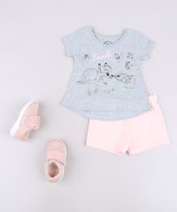 Conjunto-Infantil-Bambi-de-Blusa-Manga-Curta-Cinza-Mescla---Short-em-Moletom-Rosa-Claro-9632711-Rosa_Claro_3