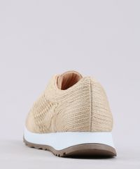 Tenis-Feminino-Via-Uno-Running-com-Cordao-Bege-9662059-Bege_3