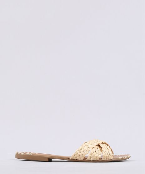 Rasteira-Feminina-Oneself-em-Palha-Bege-9627685-Bege_1
