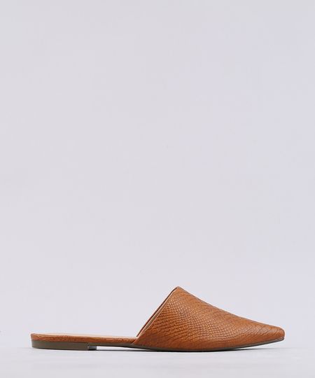 Mule-Feminino-Via-Uno-Bico-Fino-Texturizado-Caramelo-9647673-Caramelo_1