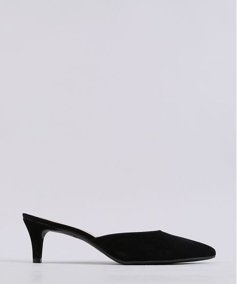 Mule-Feminino-Via-Uno-Bico-Fino-Salto-Baixo-em-Veludo-Preto-9661670-Preto_1