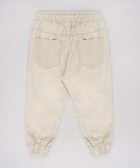 Calca-de-Sarja-Infantil-Jogger-com-Bolsos-Bege-9632470-Bege_2