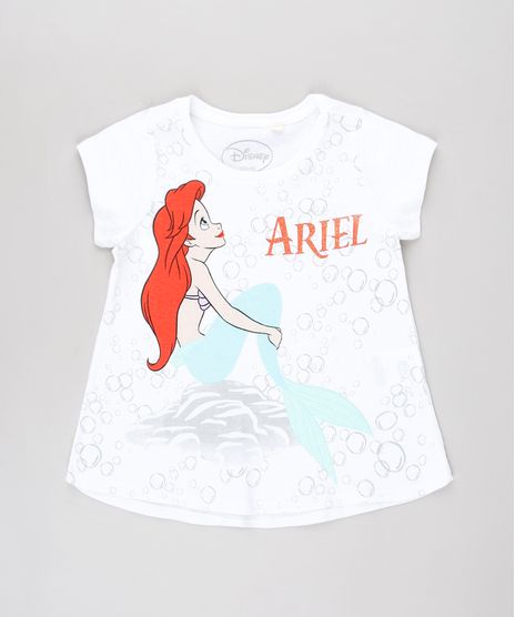 Blusa-Infantil-Pequena-Sereia-Ariel-com-Glitter-Manga-Curta-Off-White-9632324-Off_White_1