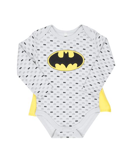 Body-Estampado-Batman-com-Capa-em-Algodao---Sustentavel-Cinza-Claro-8461054-Cinza_Claro_1