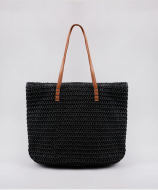 Bolsa-Feminina-Shopper-em-Palha-Preta-9602422-Preto_1