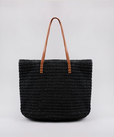 Bolsa-Feminina-Shopper-em-Palha-Preta-9602422-Preto_1