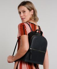 Mochila-Feminina-Grande-Texturizada-com-Bolsos-Preta-9505300-Preto_2