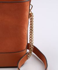 Bolsa-Feminina-Pequena-em-Suede-com-Correntes--Caramelo-9483378-Caramelo_5