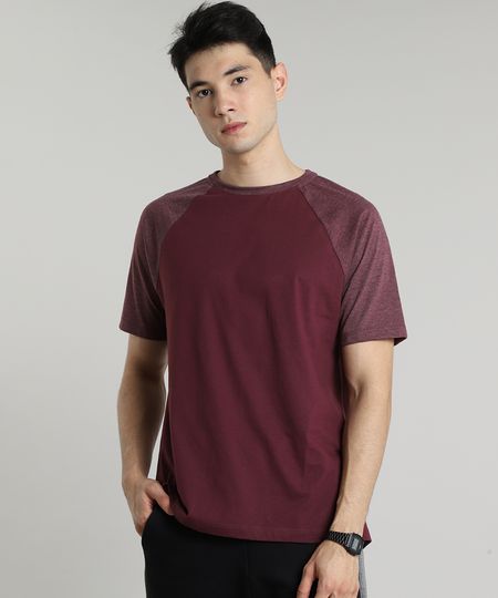 Camiseta-Masculina-Raglan-Basica-Manga-Curta-Decote-Careca-Vinho-8808223-Vinho_1