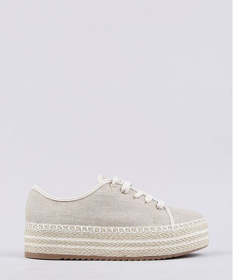 Tenis-Feminino-Beira-Rio-Flatform-em-Lona-com-Corda-Bege-9667518-Bege_1