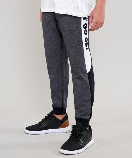 Calca-Infantil-Jogger-em-Moletom-com-Faixa-Lateral--Cinza-Mescla-Escuro-9457019-Cinza_Mescla_Escuro_1 Calca-Infantil-Jogger-em-Moletom-com-Faixa-Lateral--Cinza-Mescla-Escuro-9457019-Cinza_Mescla_Escuro_1